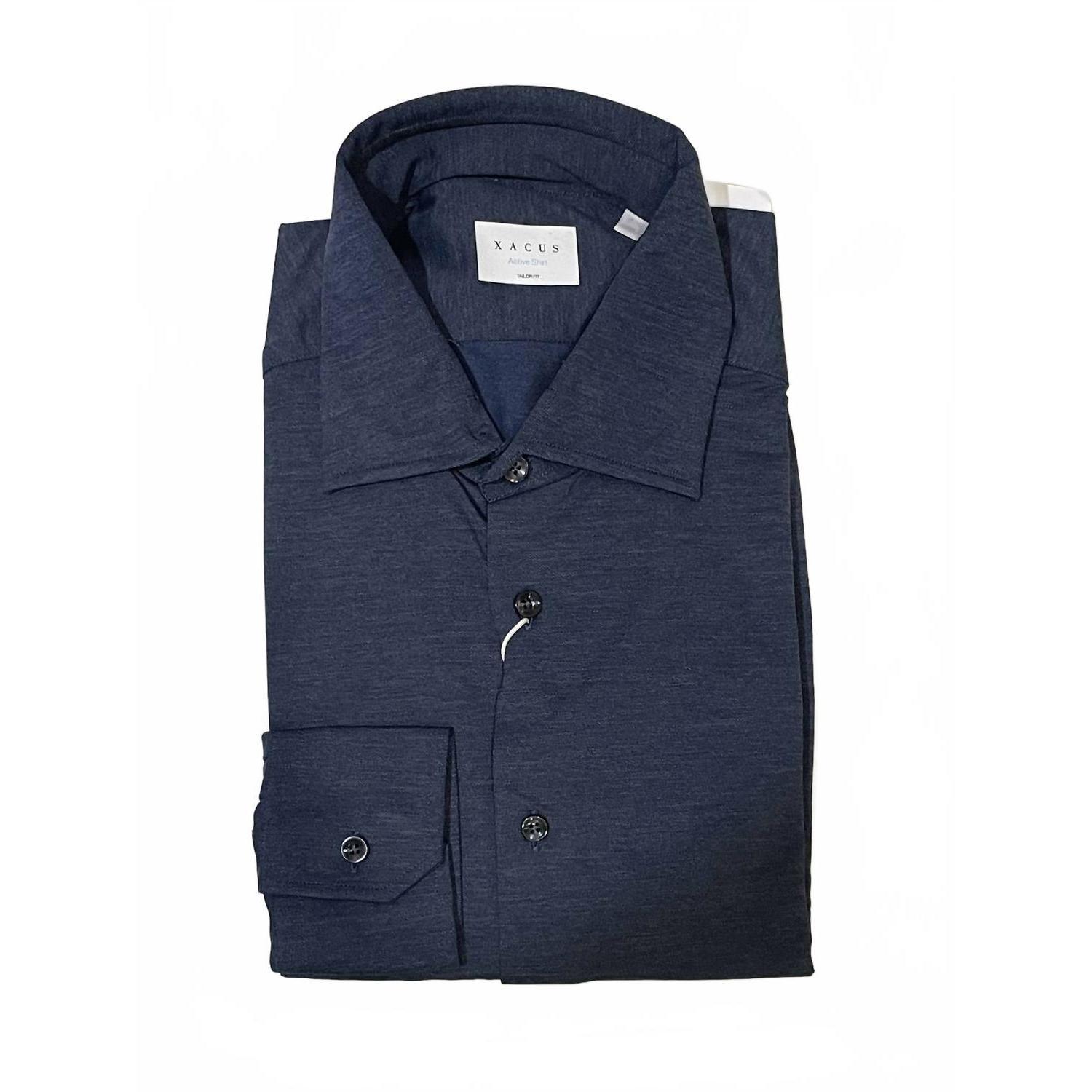 New Xacus Men's Active Shirt In Navy